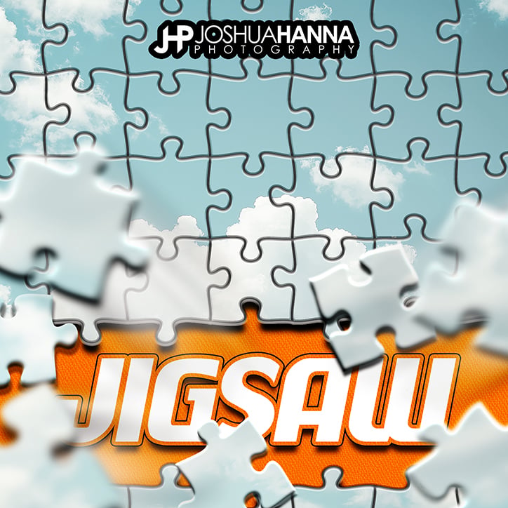 Photoshop Template, Digital Background, Sports Teams, Schools Photos, T&I, Any Sport, Epic, Dramatic, Creative, Easy to Use, Jigsaw, Puzzle, Pieces, Layered File