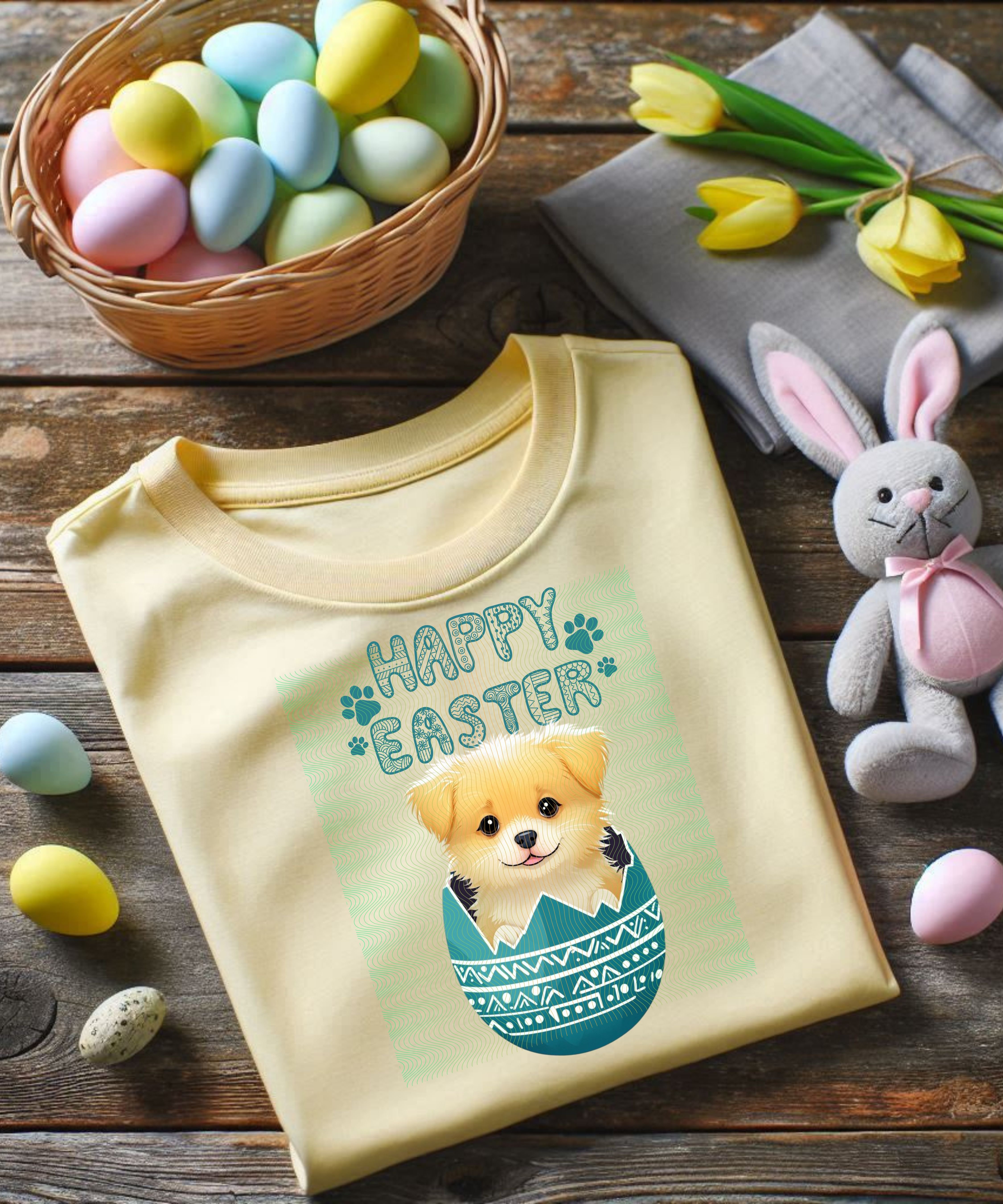 Happy Easter Puppy PNG Design - Payhip