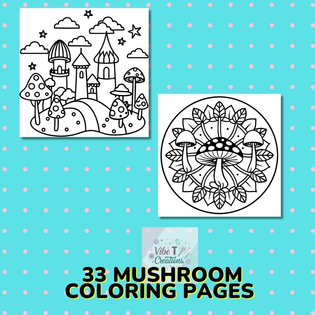 Bold and Easy Coloring Book Mushroom |Fun and Relaxing| Stress Relief | Mushroom Coloring Book for Adults and Kids| Fun Mushroom Coloring