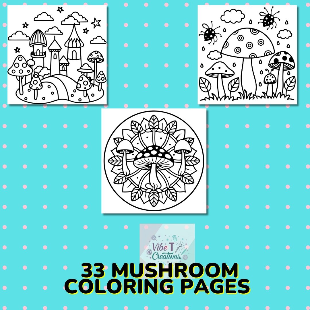 Bold and Easy Coloring Book Mushroom |Fun and Relaxing| Stress Relief | Mushroom Coloring Book for Adults and Kids| Fun Mushroom Coloring