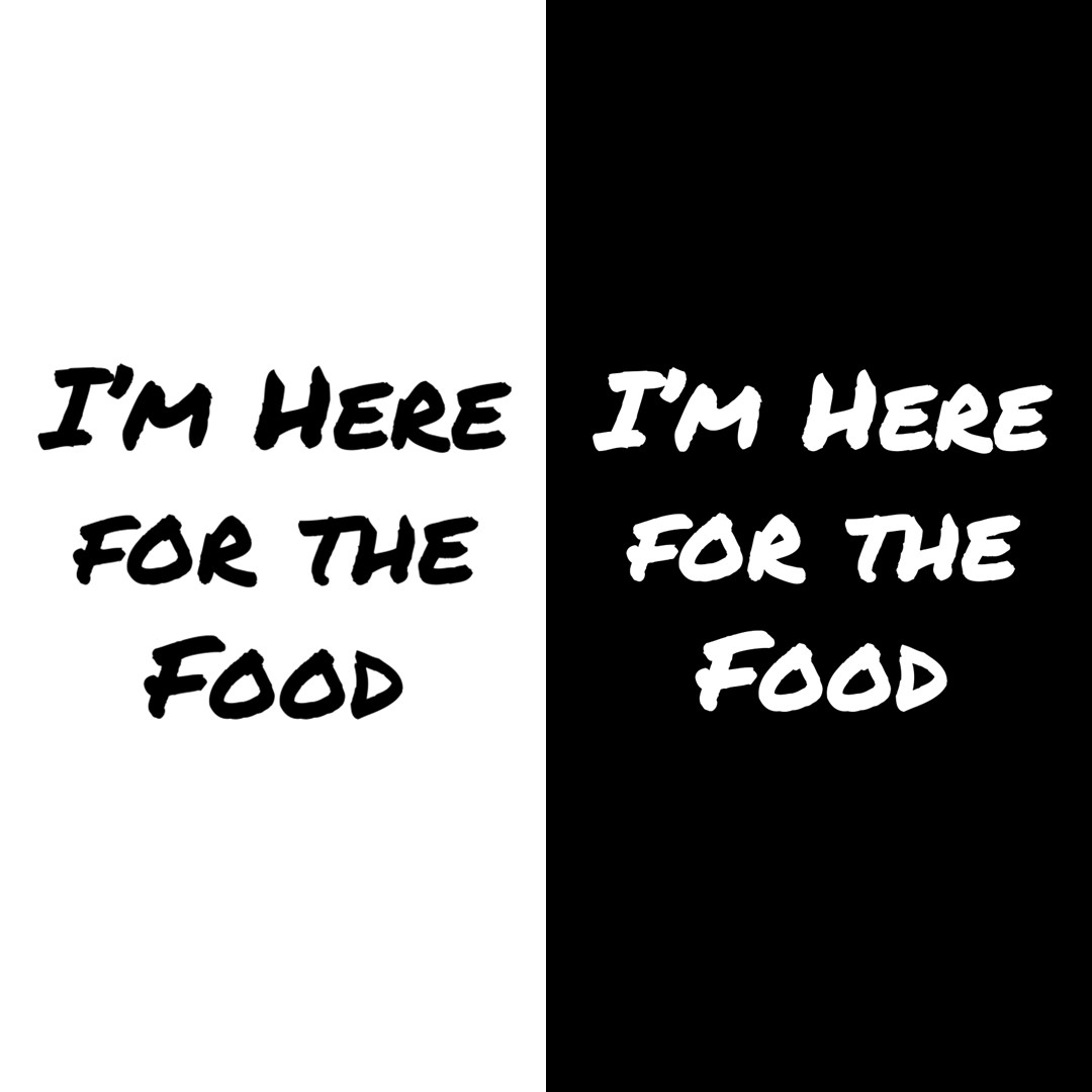 Im Here for the Food Logo (PNG License)