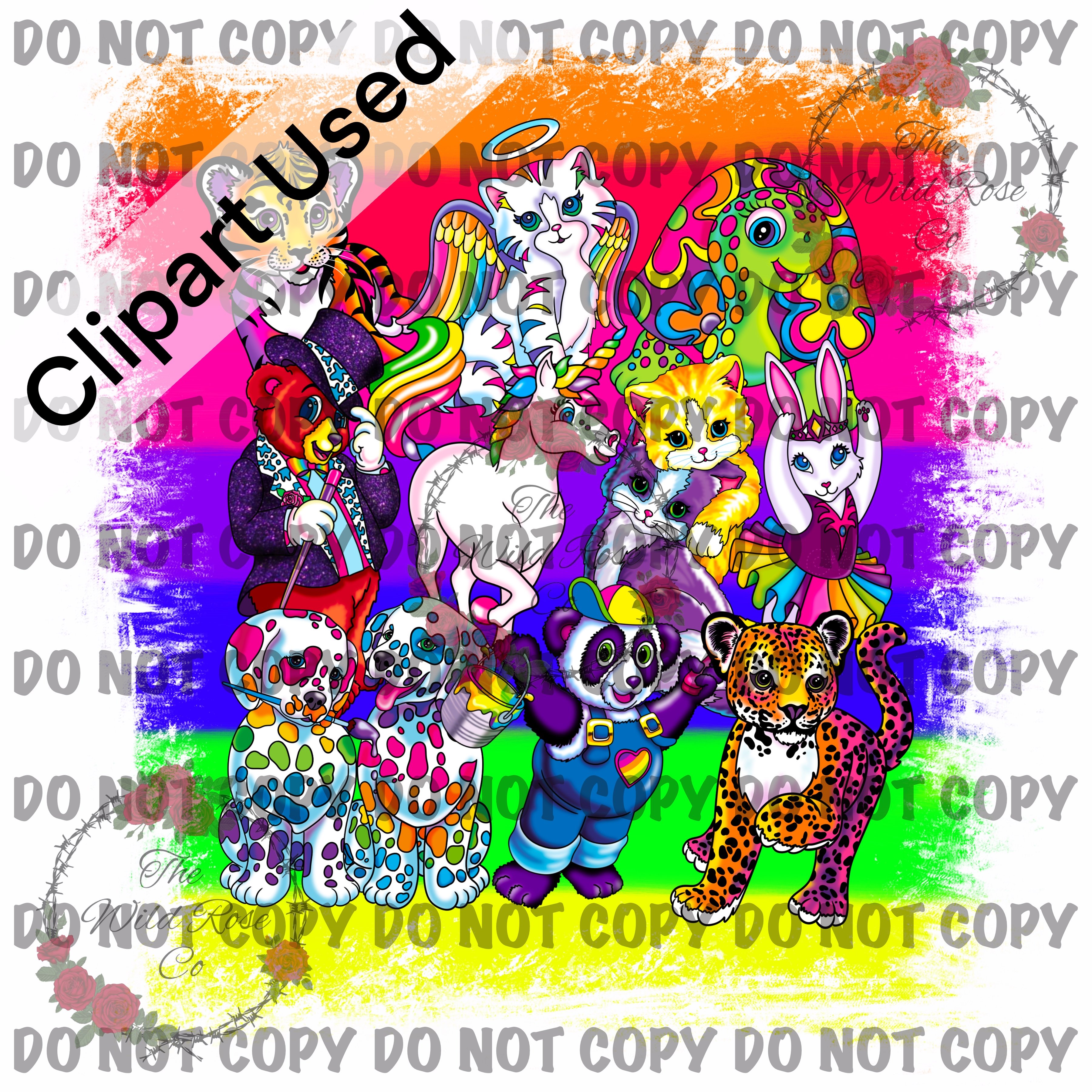 Rainbow Animals- PNG - Payhip
