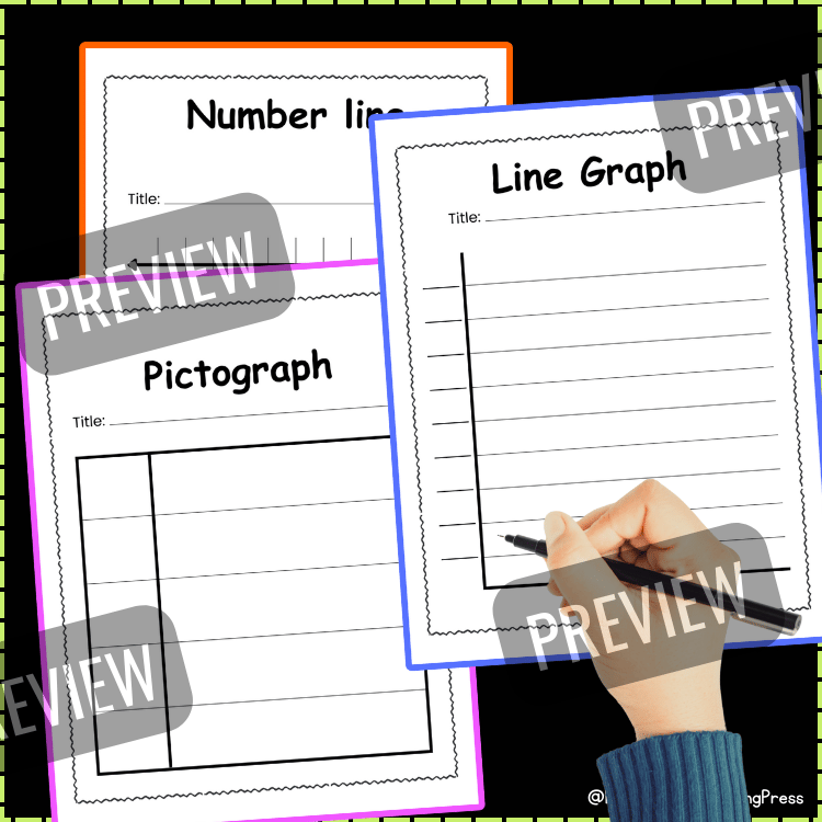 Blank Bar Graph Template: Bar, Line, Pic, Pictograph Graphing