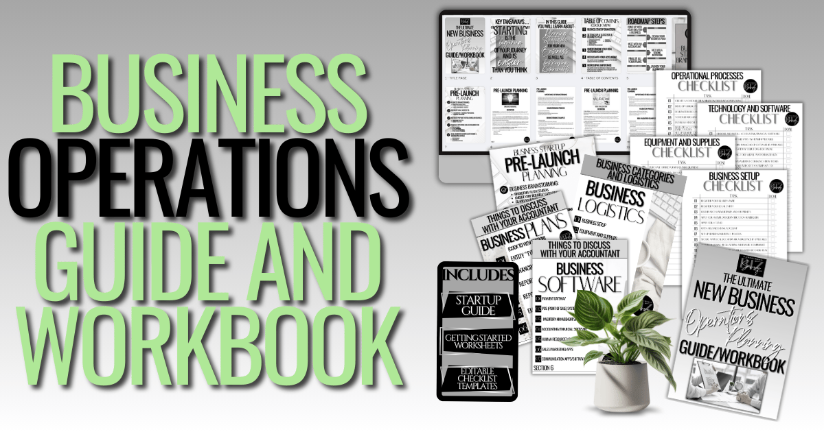 BUSINESS OPERATIONS PLANNING WORKBOOK