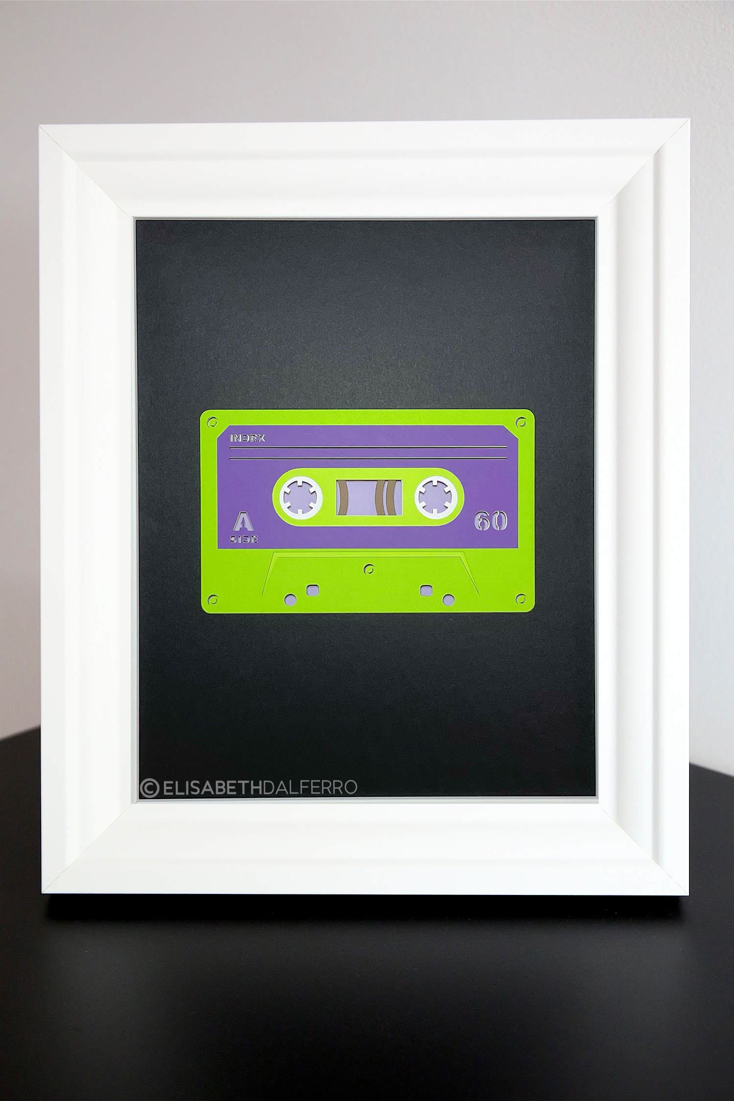 Paper Walkman Cassette, tape, poster, cutout, découpe, vintage, cassette tape, 80’s ...