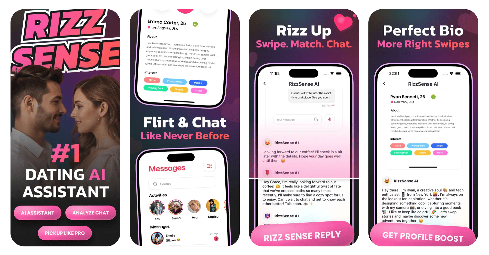 Rizz Sense AI Dating Assistant - Live iOS App - Payhip