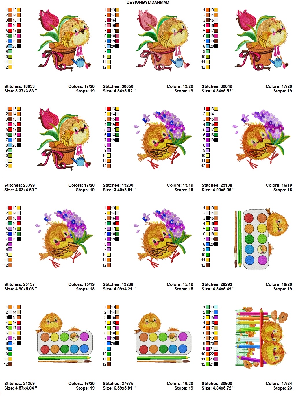 Embroidery Designs, Machine Embroidery, Embroidery file, Embroidery pattern, Embroidery Bundle, Bird Embroidery, flamingo Embroidery, robin Embroidery, owl Embroidery, ostrich Embroidery, pencil Embroidery, Crayon Embroidery, color Embroidery