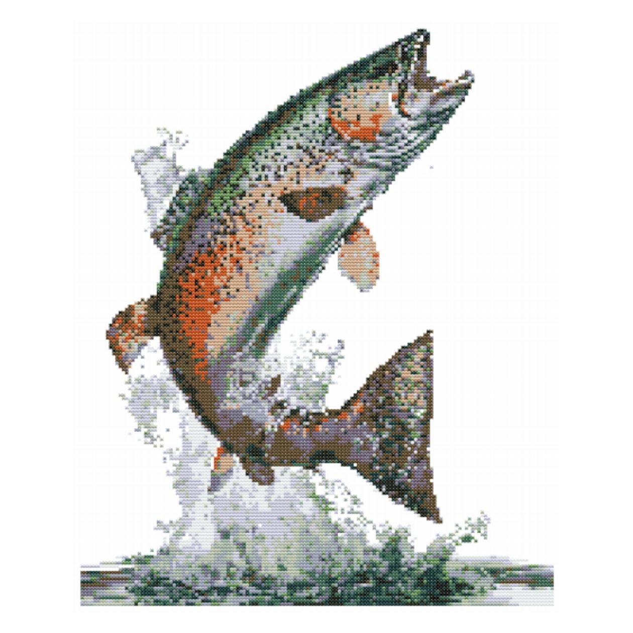 STUNNING FISH Cross Stitch Pattern Chart by Welovit Cross Stitch