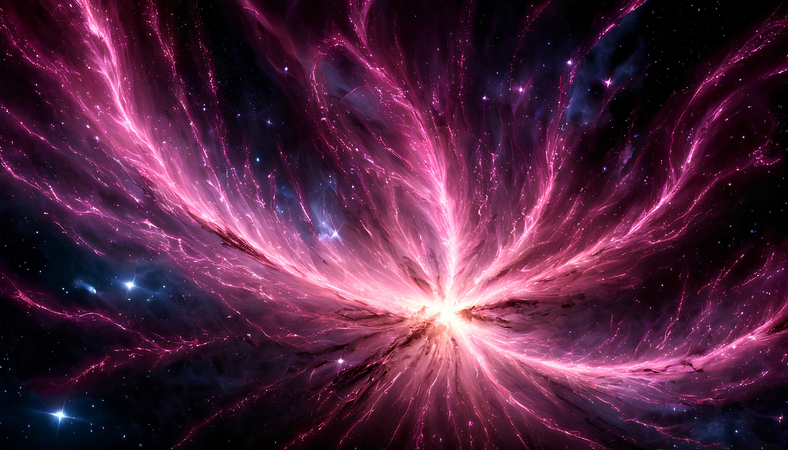 Cosmic power blast shockwave