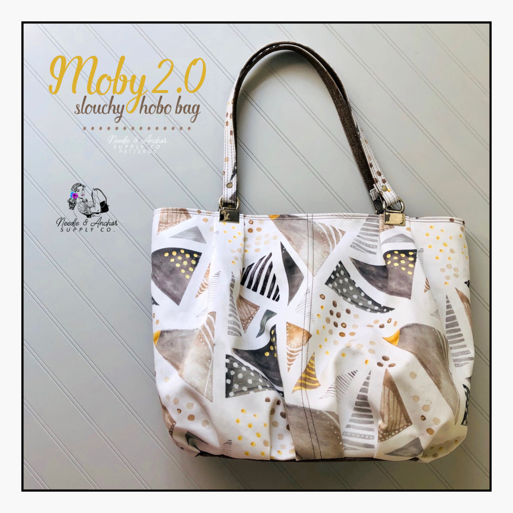 ★WHATITISNT★Angel Quilting Hobo Bag★ホーボーバッグ★ Moby Slouchy Hobo Bag