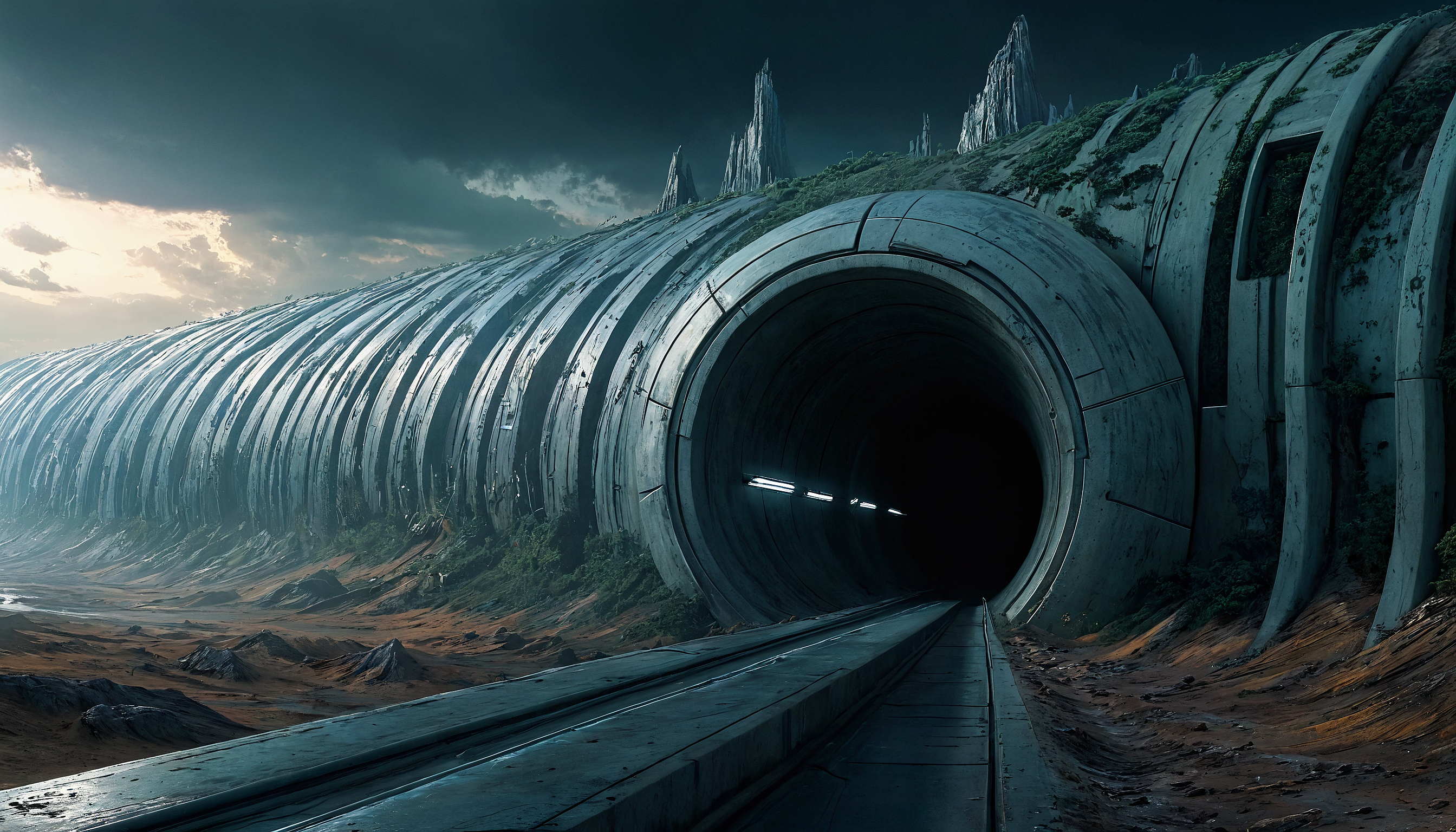 Abandoned alien research facility