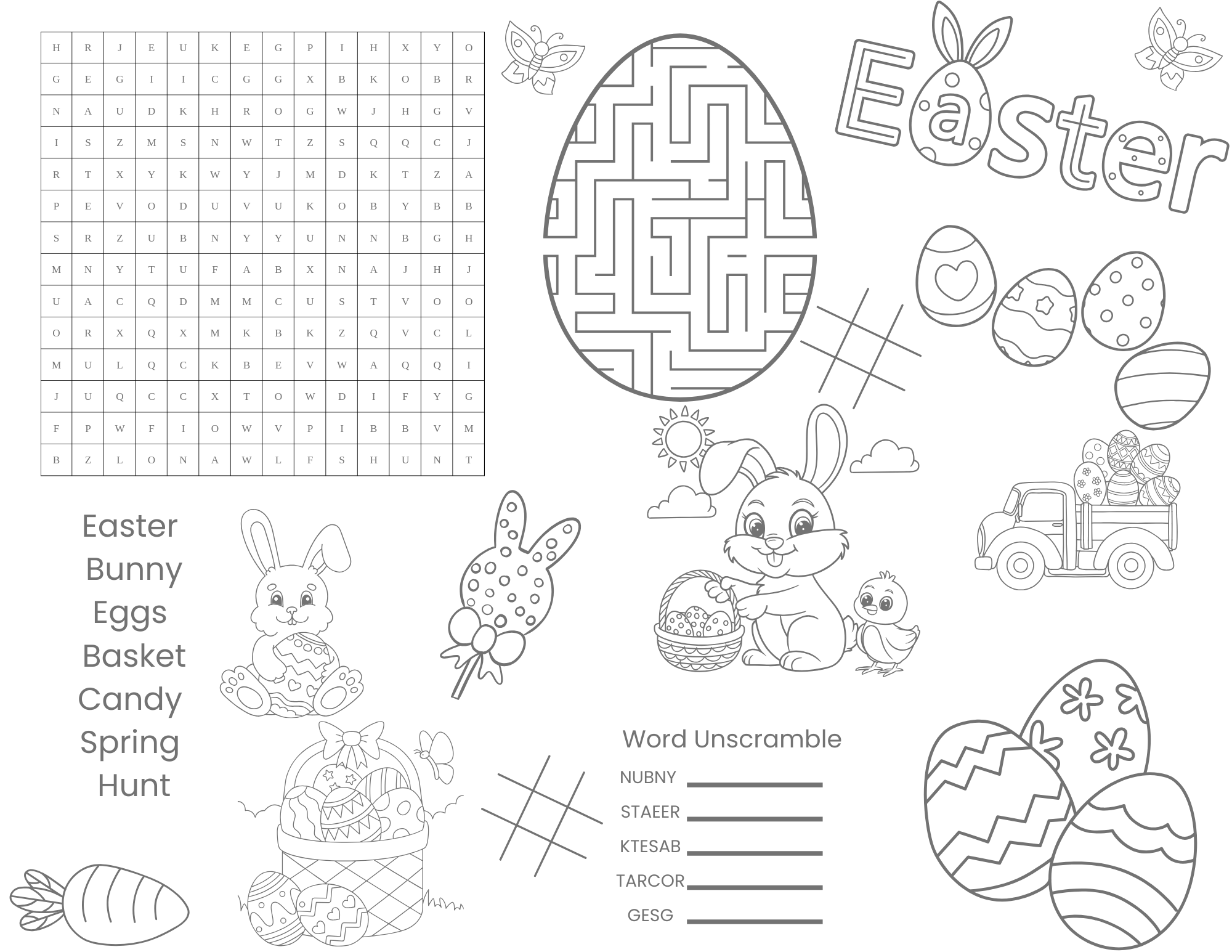 Easter Activity Sheet - Payhip