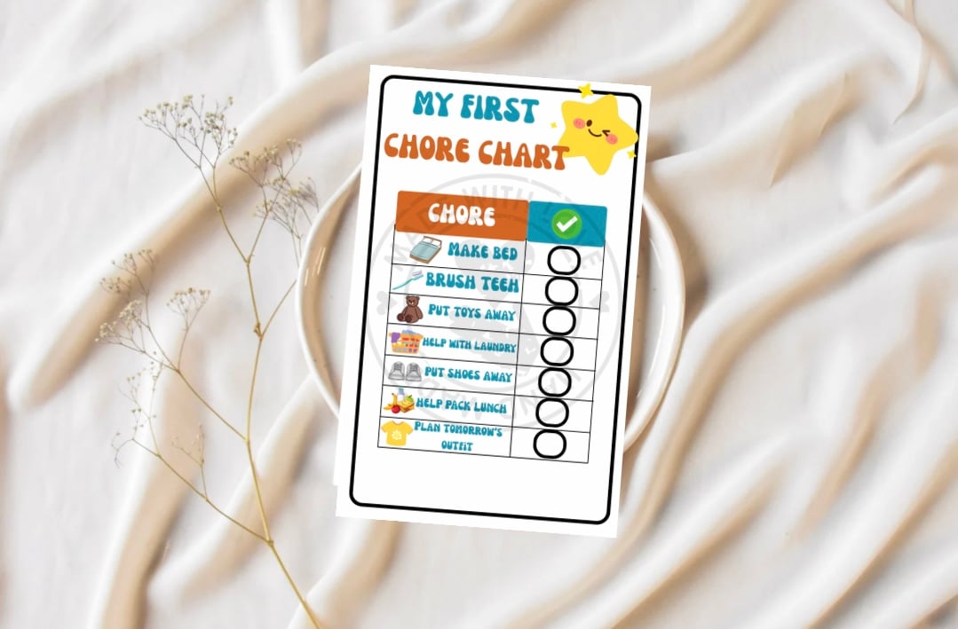 (EDITABLE VERSION) Printable Kids Chore Chart for Ages 5-7 -Daily ...