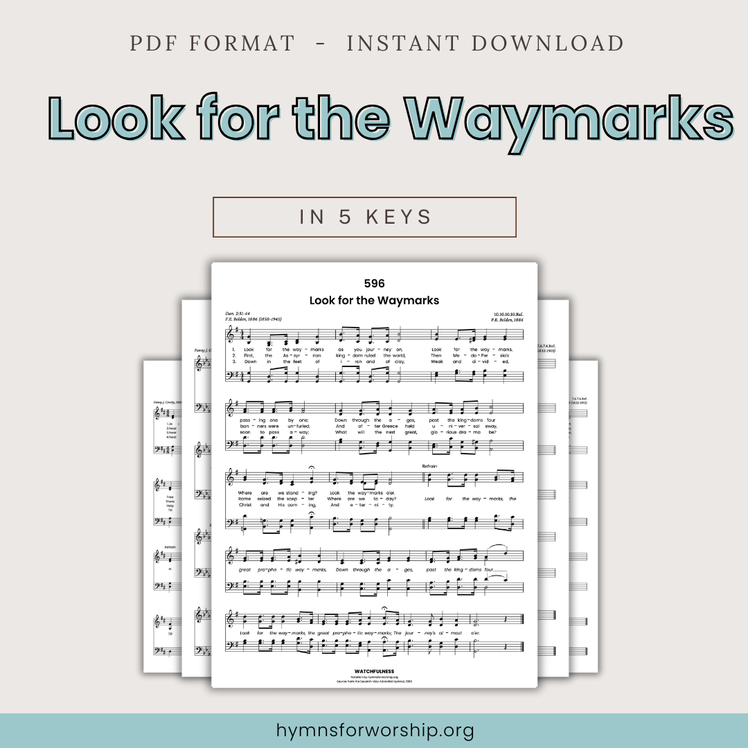 SDAH No. 596 Look for the Waymarks (PDF - 5 Keys)