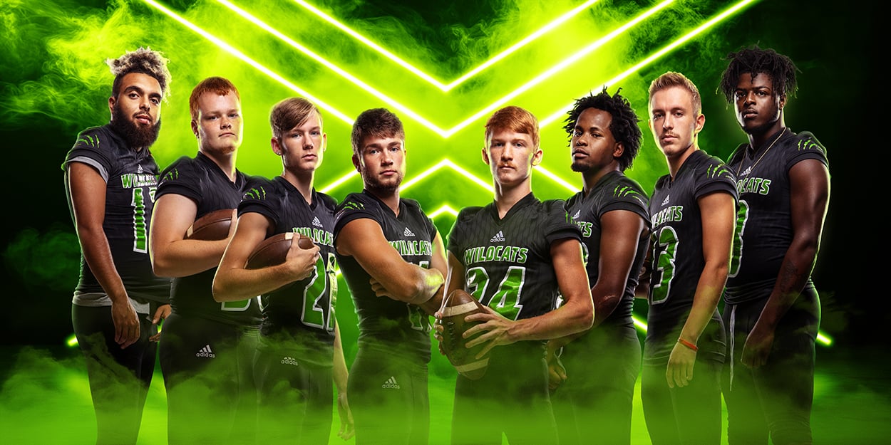 Pavotube, Neon, Lights, X, Smoke, Fog, Glowing, Modern Sports Images, Photoshop Template, Digital Background, Composite Photography, Portraits, Sportraits, Media Day, Game Day Graphics,Design