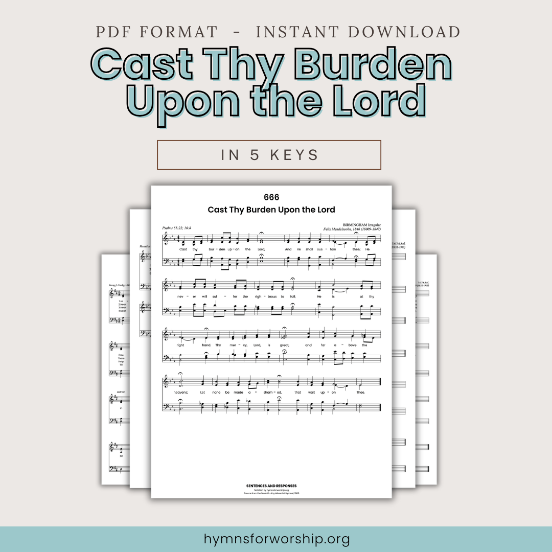 SDAH No 666 Cast Thy Burden Upon The Lord PDF 5 Keys sdah-no-666-cast-thy-burden-upon-the-lord-pdf-5-keys
