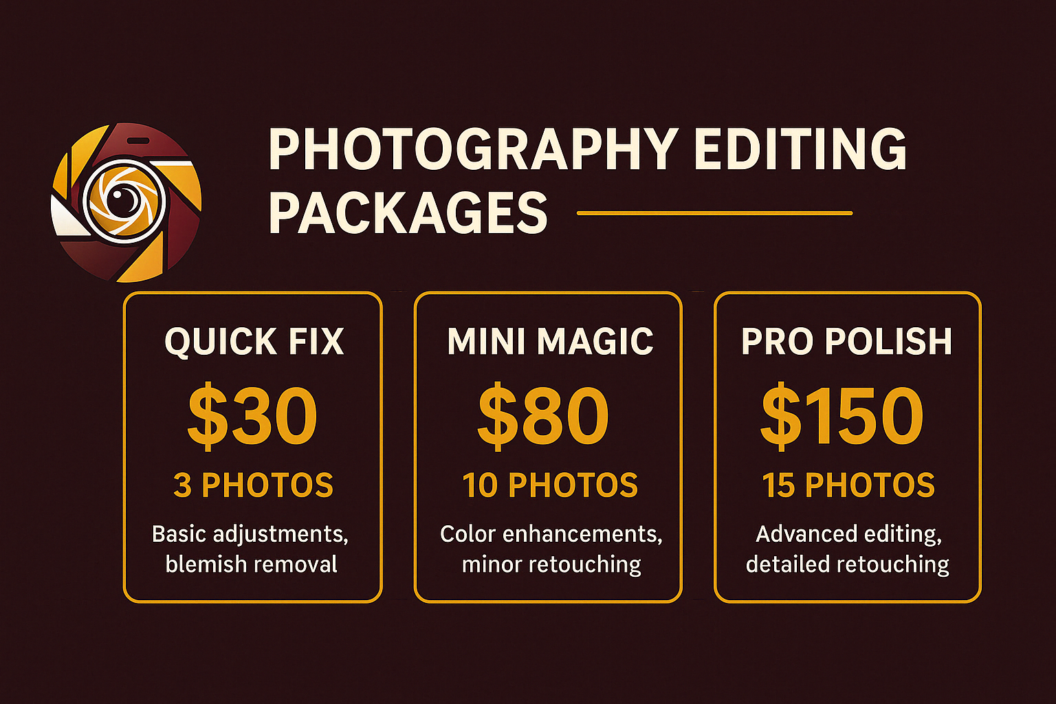Photography Editing Packages - Payhip