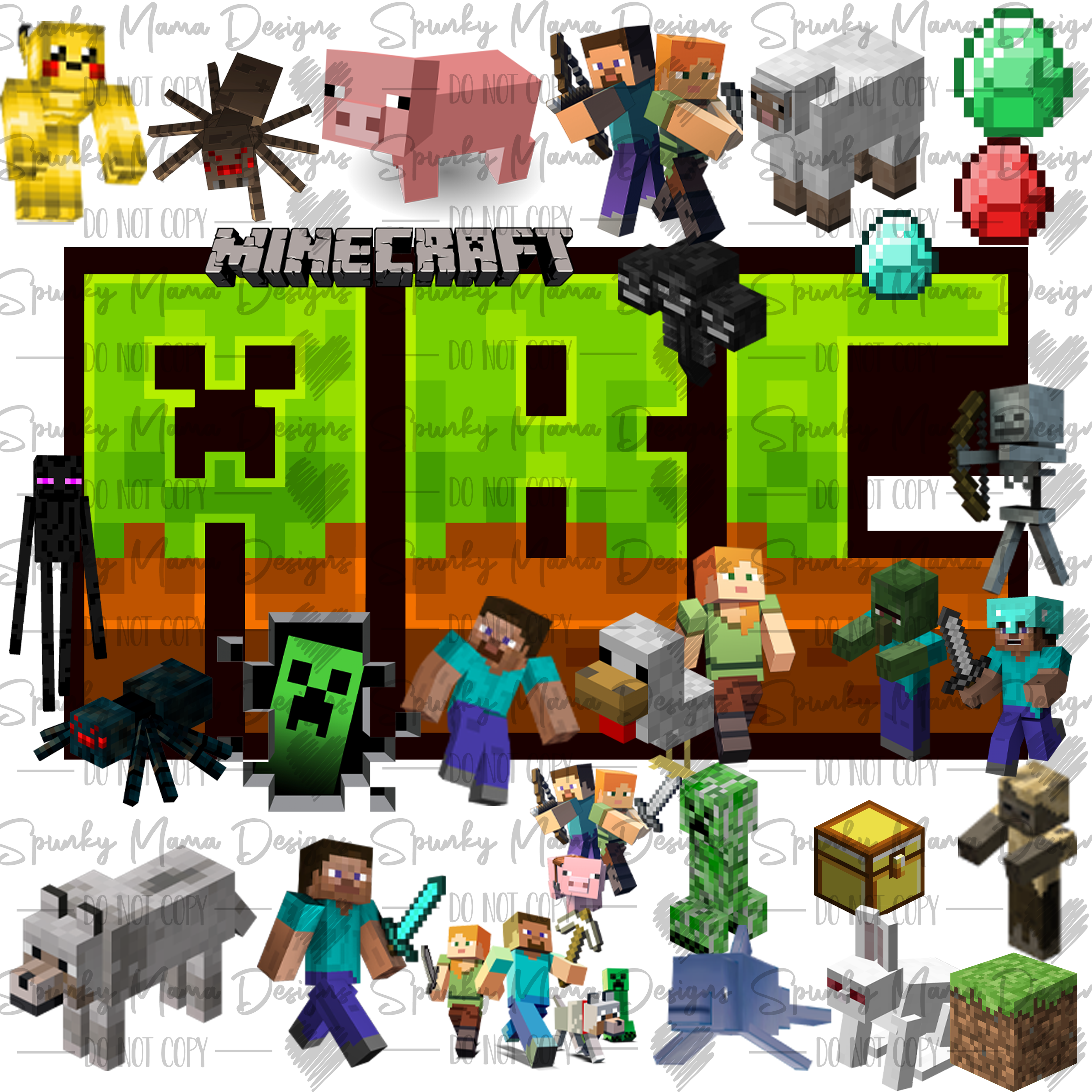 Minecraft PNG Alpha Set - Payhip