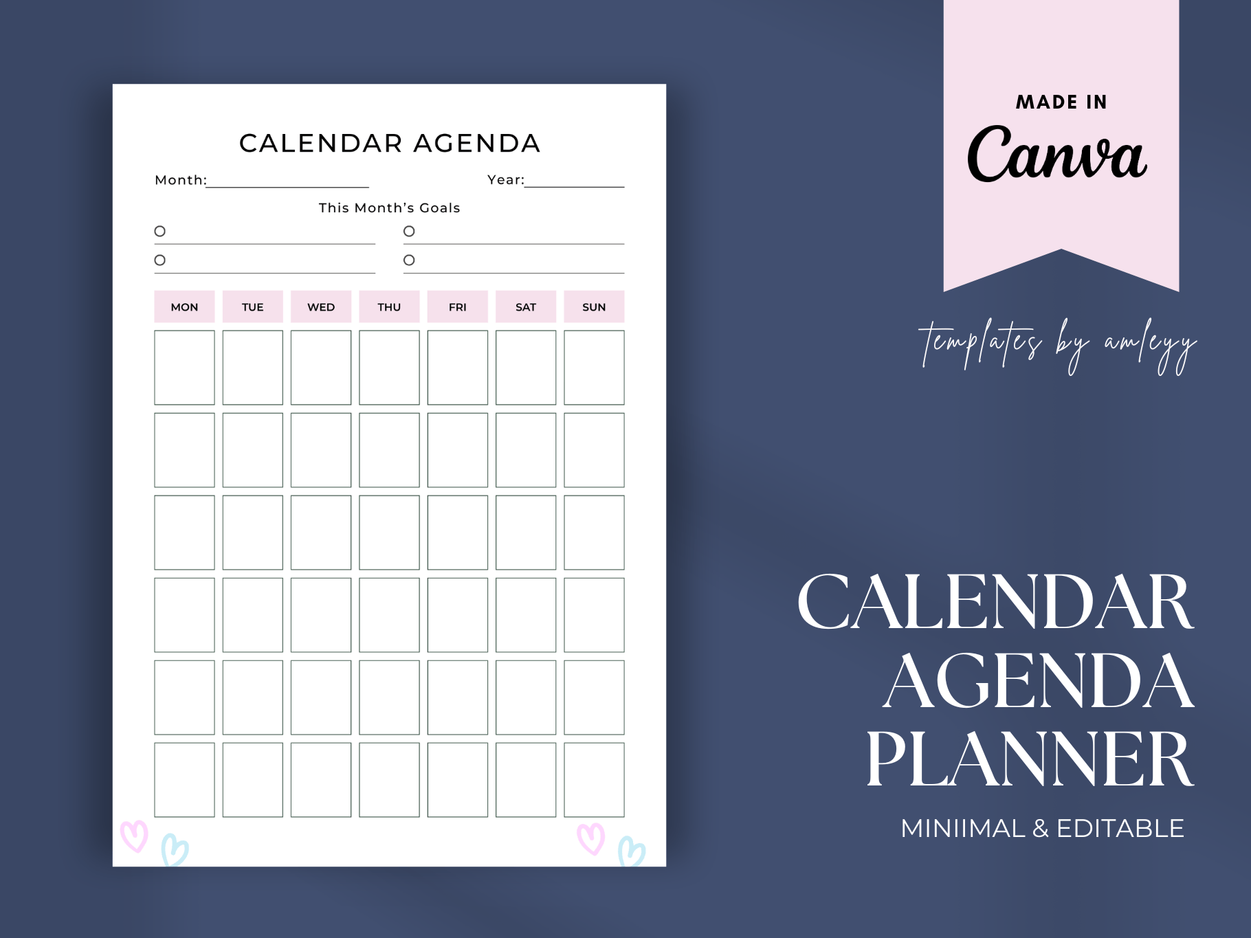 Daily Gratitude Journal Planner Template | Canva Editable Journal - Payhip