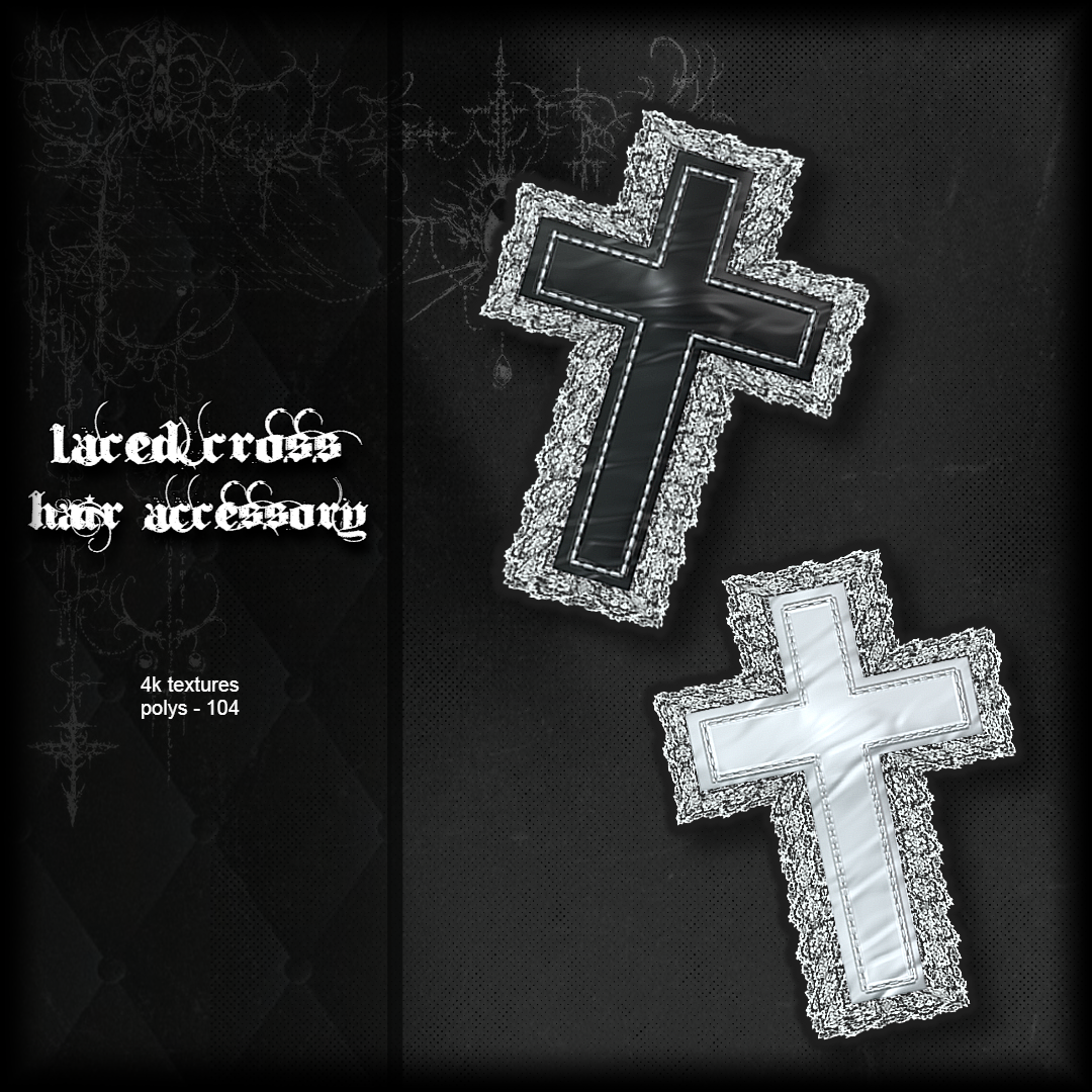 laced cross hair accessory ✞