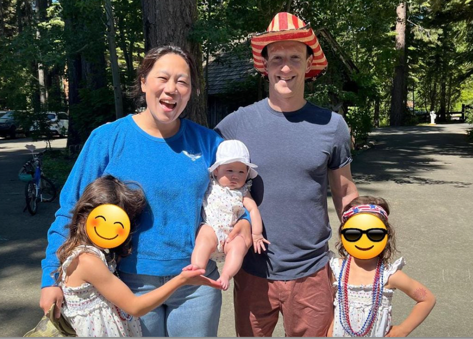 Why is Mark Zuckerberg's baby have her face uncovered
