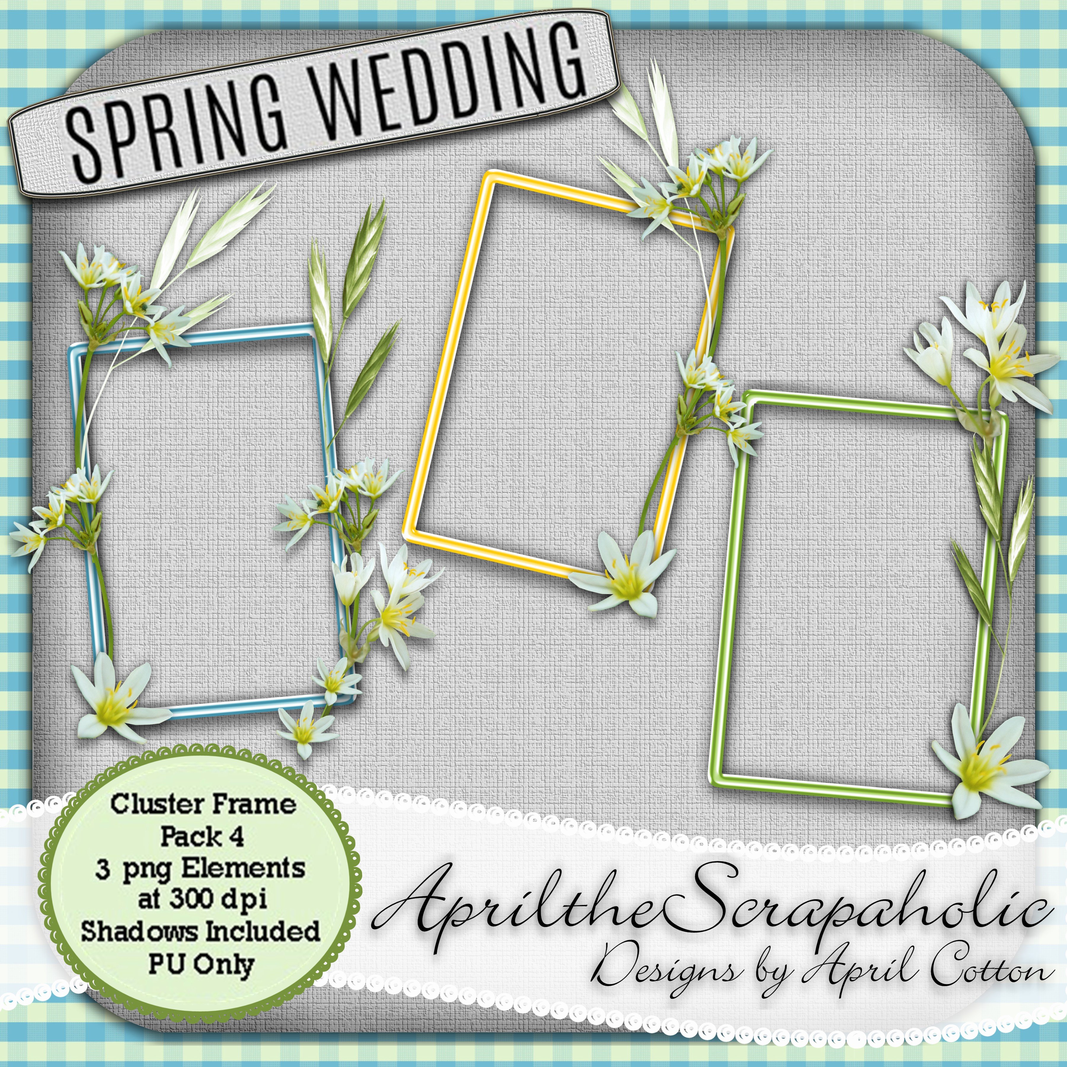 Spring Wedding - Cluster Frame 4 - Payhip