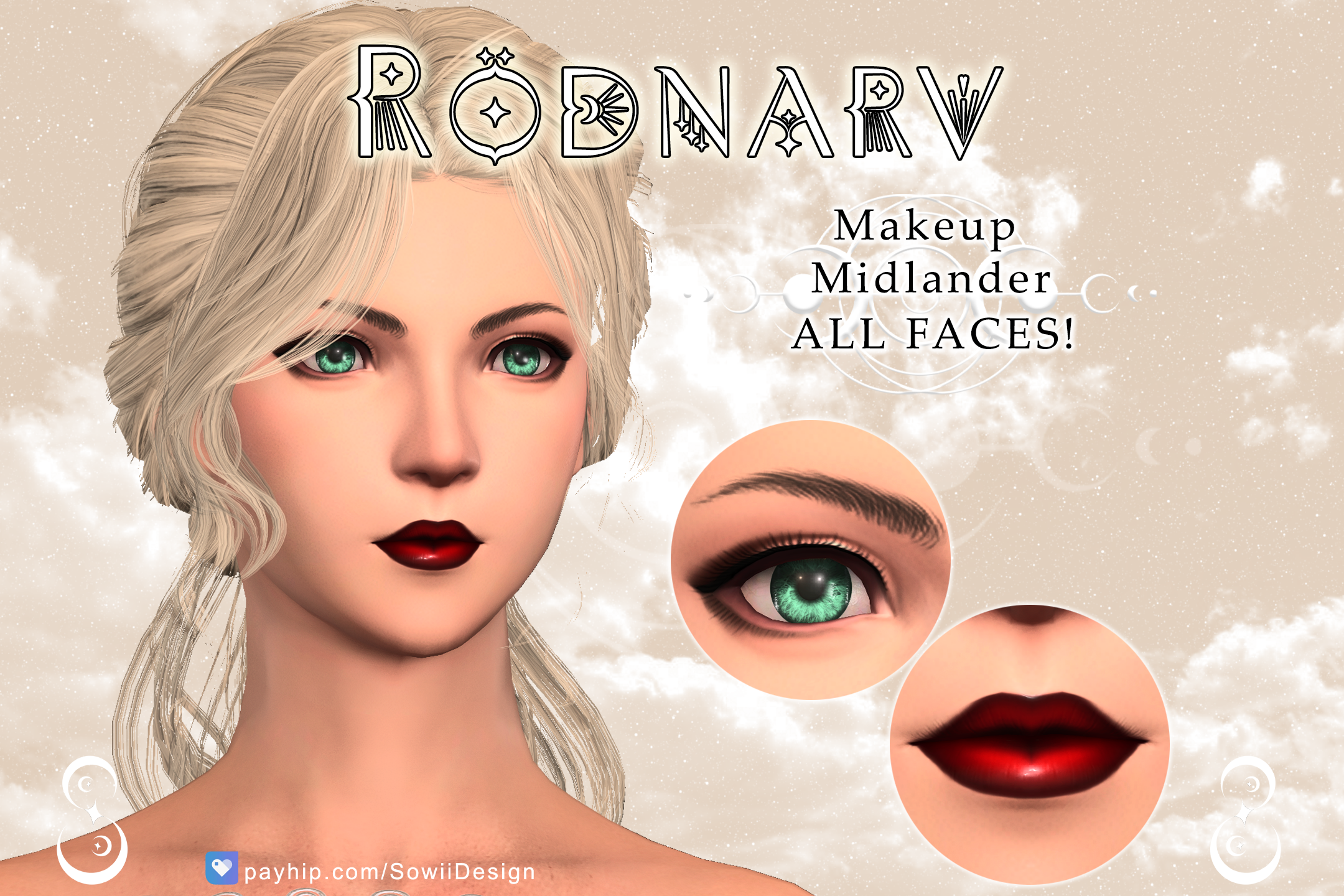 Ruston Midlander Face Rödnarv - Makeup for Midlander - Payhip