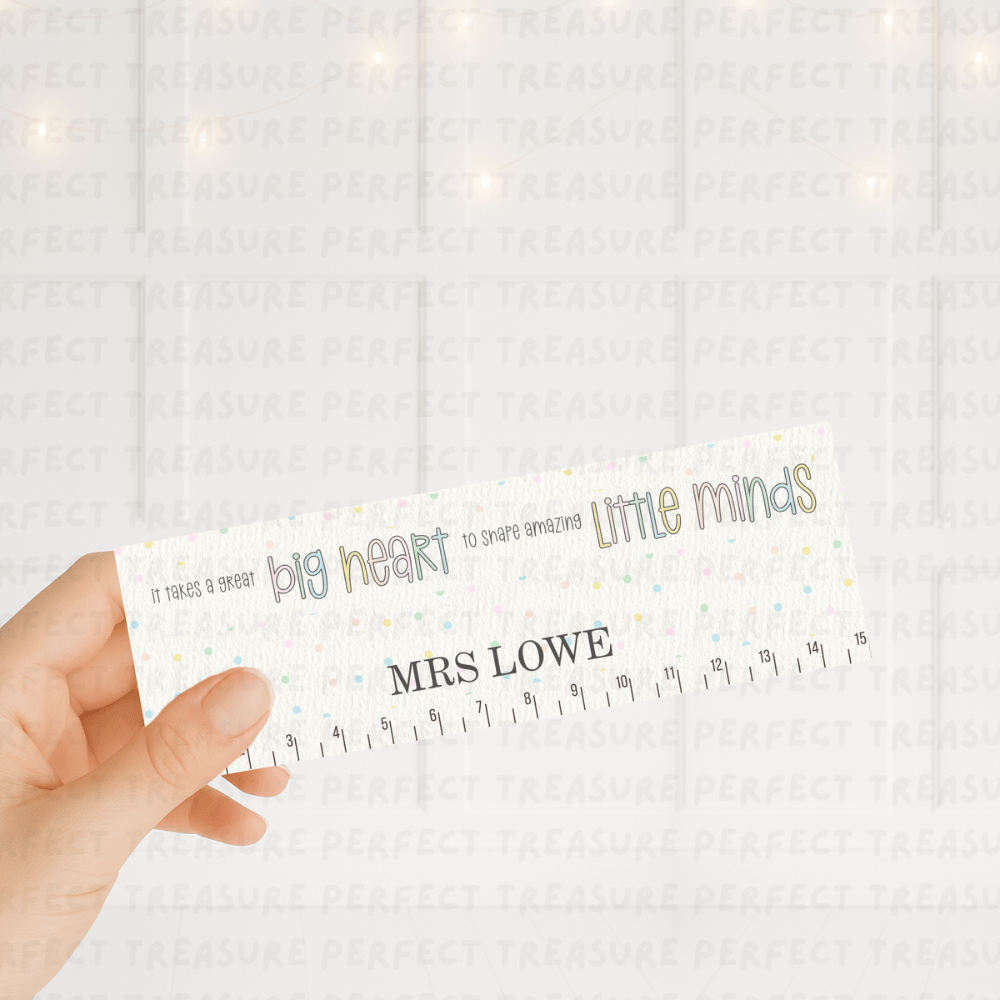 Say thank you to an amazing teacher with our beautifully personalised acrylic ruler! Crafted from high-quality, this stylish 15cm ruler is both practical and thoughtful – perfect for everyday classroom use or as a special keepsake. wrexham and Chester