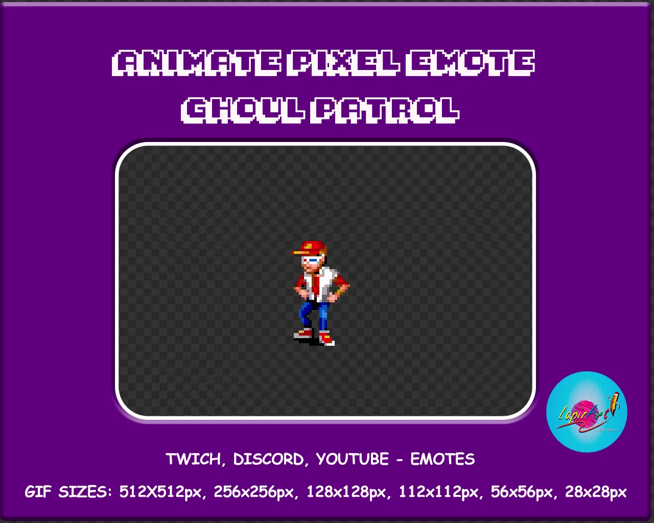 Animate Pixel Emote Ghoul Patrol / Twitch, YouTube , Discord / Stream ...