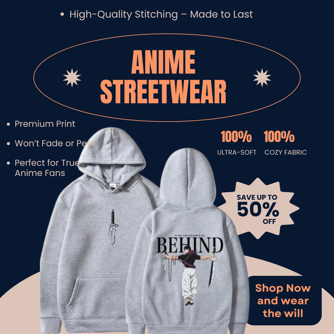 Grey Toji Fushiguro Hoodie – Soft grey hoodie with Toji Fushiguro anime artwork, perfect for fans of Jujutsu Kaisen seeking minimalist streetwear.