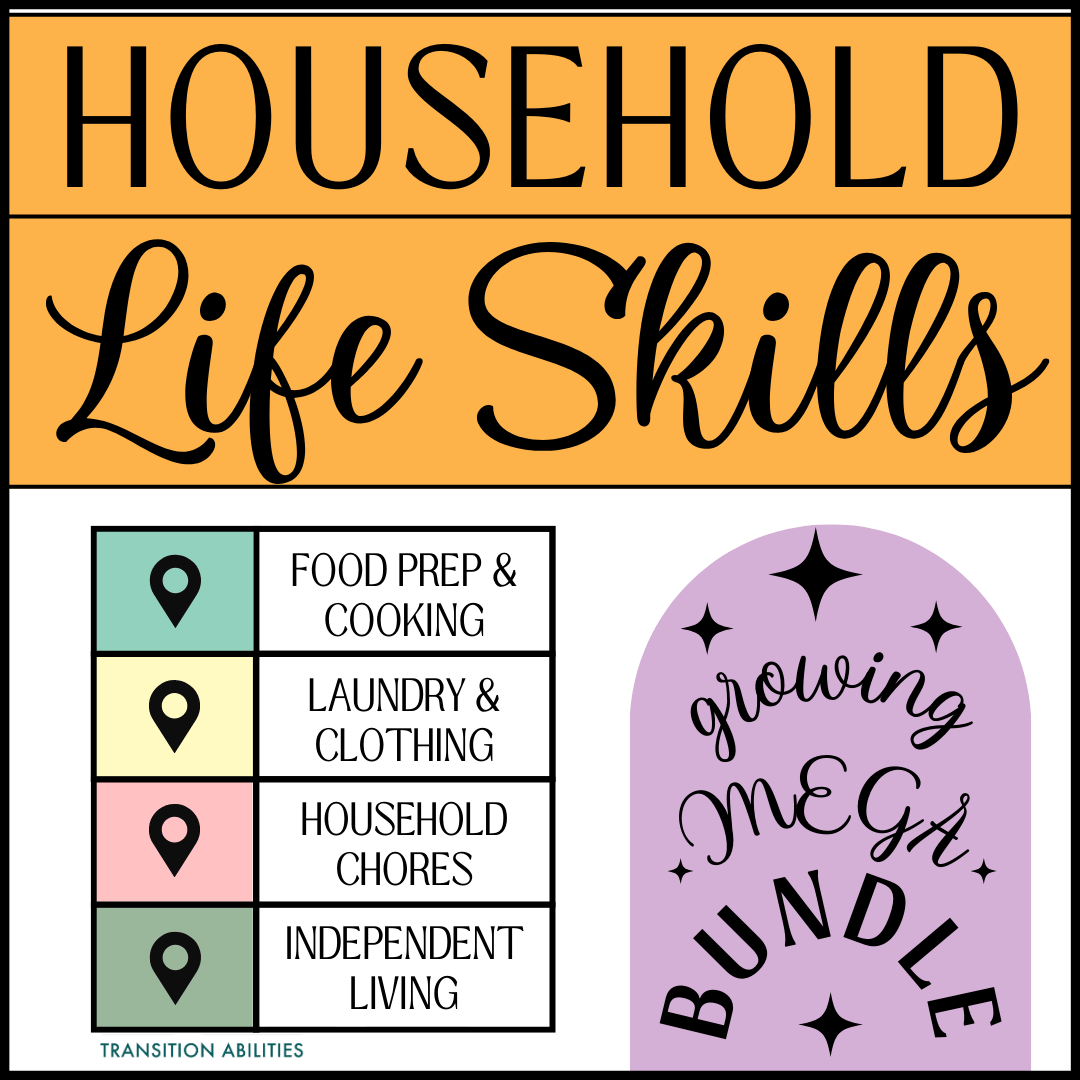 FULL YEAR Growing Household Life Skills | SPED High School Bundle