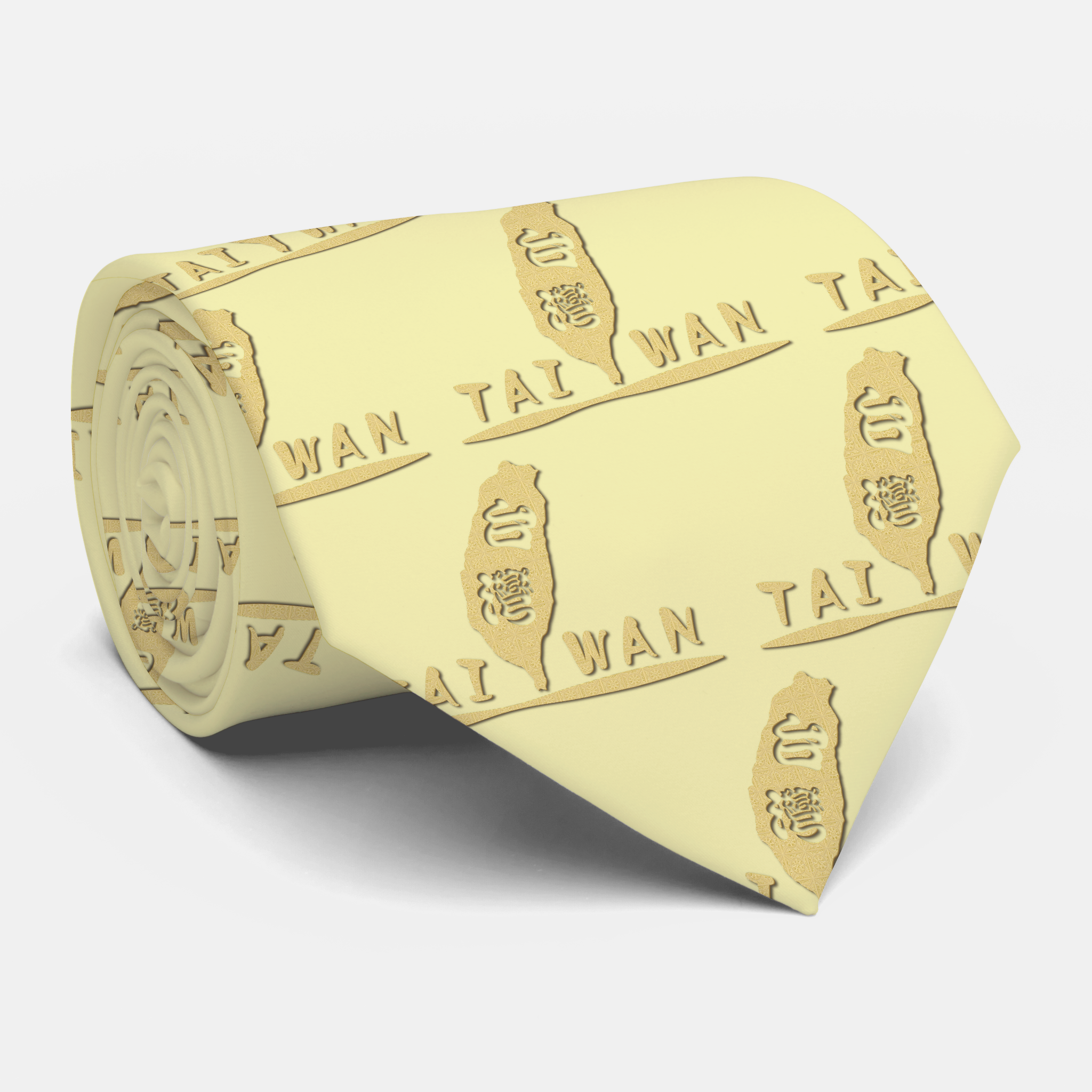 wbc team taiwan 대만 팀台湾チーム 台灣尚勇 帽t& team taiwan tshirt .대만 台湾国語.台灣島嶼黃金taiwan logo Neck Tie 領帶_象徵台灣就像黃金一樣閃耀、獨一無二