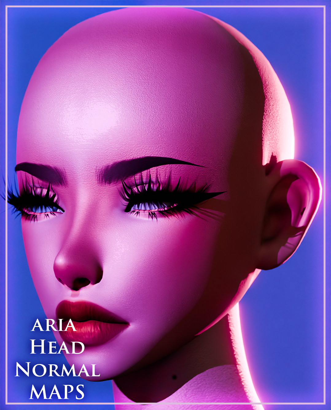 Aria Head V2 Detailed Normal Maps