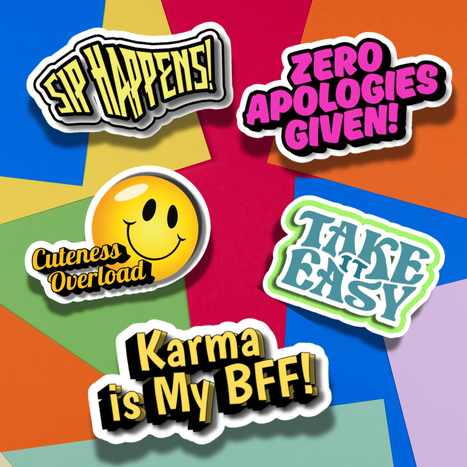 Trendy Teen Sticker Bundle | 15 Sassy Digital Stickers PNG & PDF | Fun ...