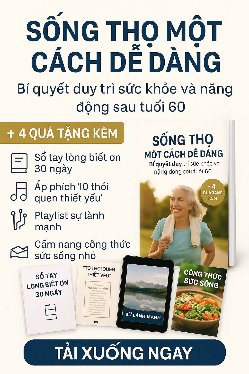 "Lão Hóa Một Cách Thanh Lịch" tiết lộ những bí quyết hiệu quả nhất để sống một cuộc sống năng động và trọn vẹn: