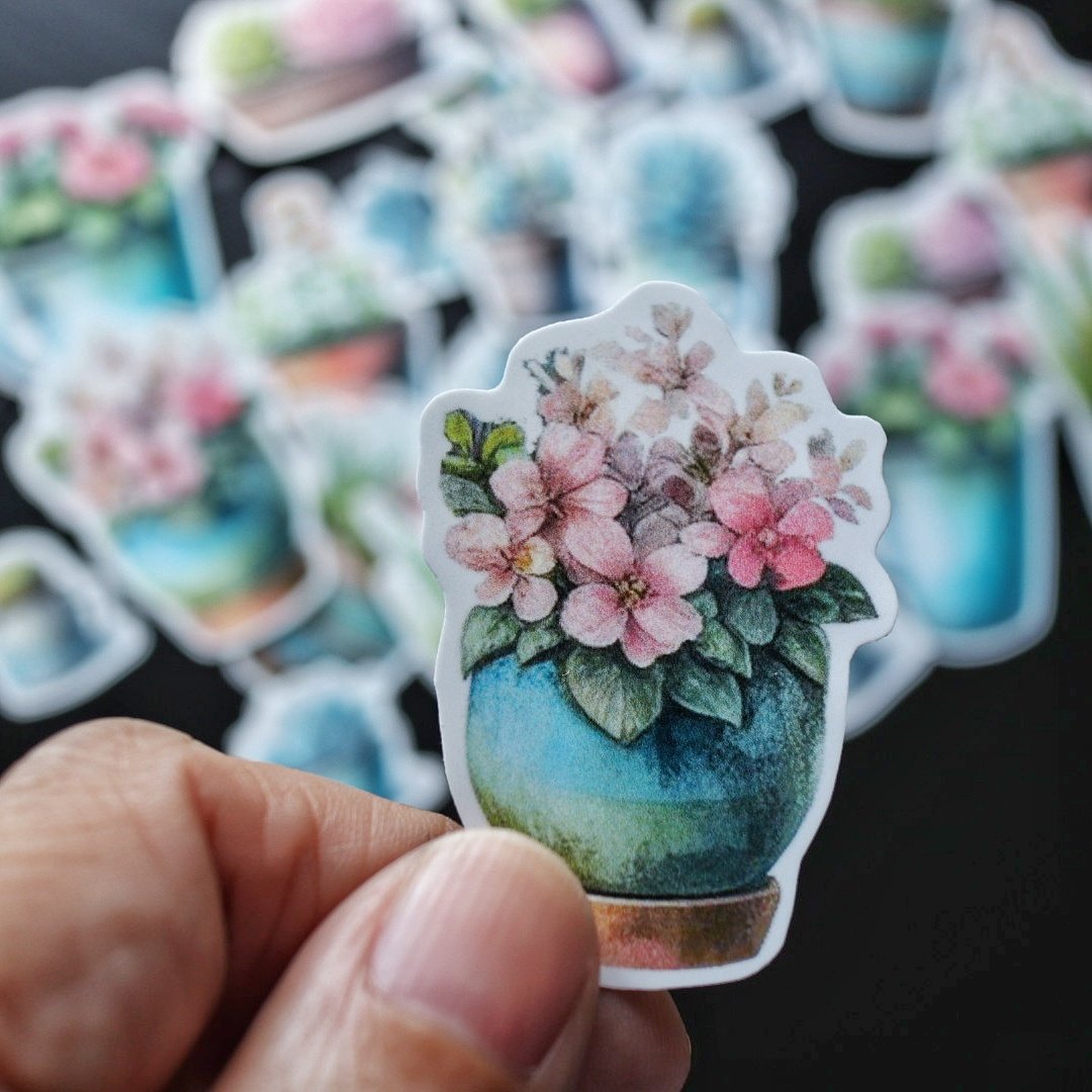 potted plant sticker