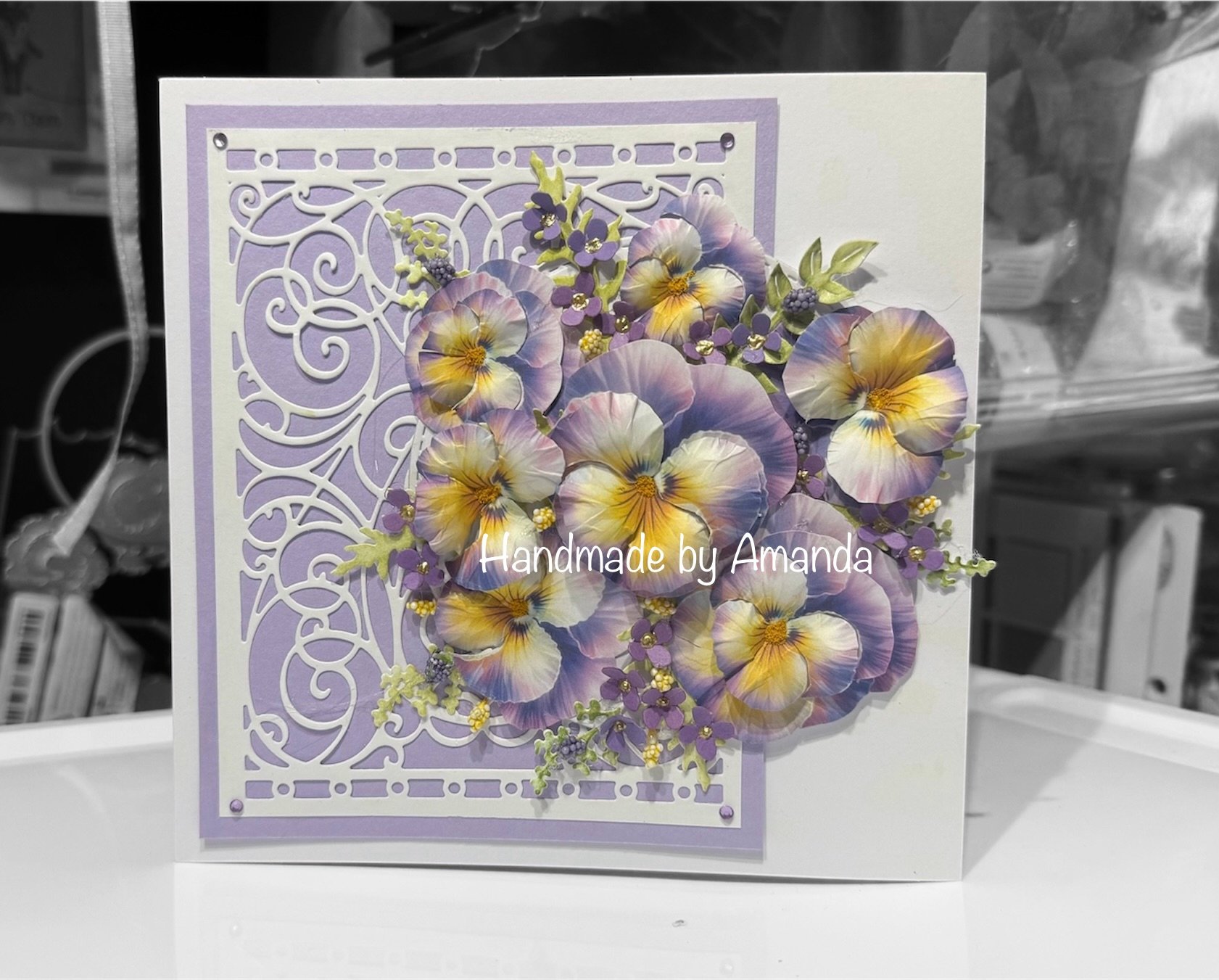 Elegant Pansy Bouquet Card - Florist’s Top Tips for Crafting Realistic ...