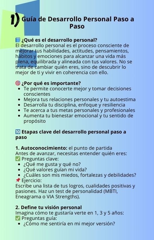 5 GUIAS PARA EL DESARROLLO PERSONAL - Payhip