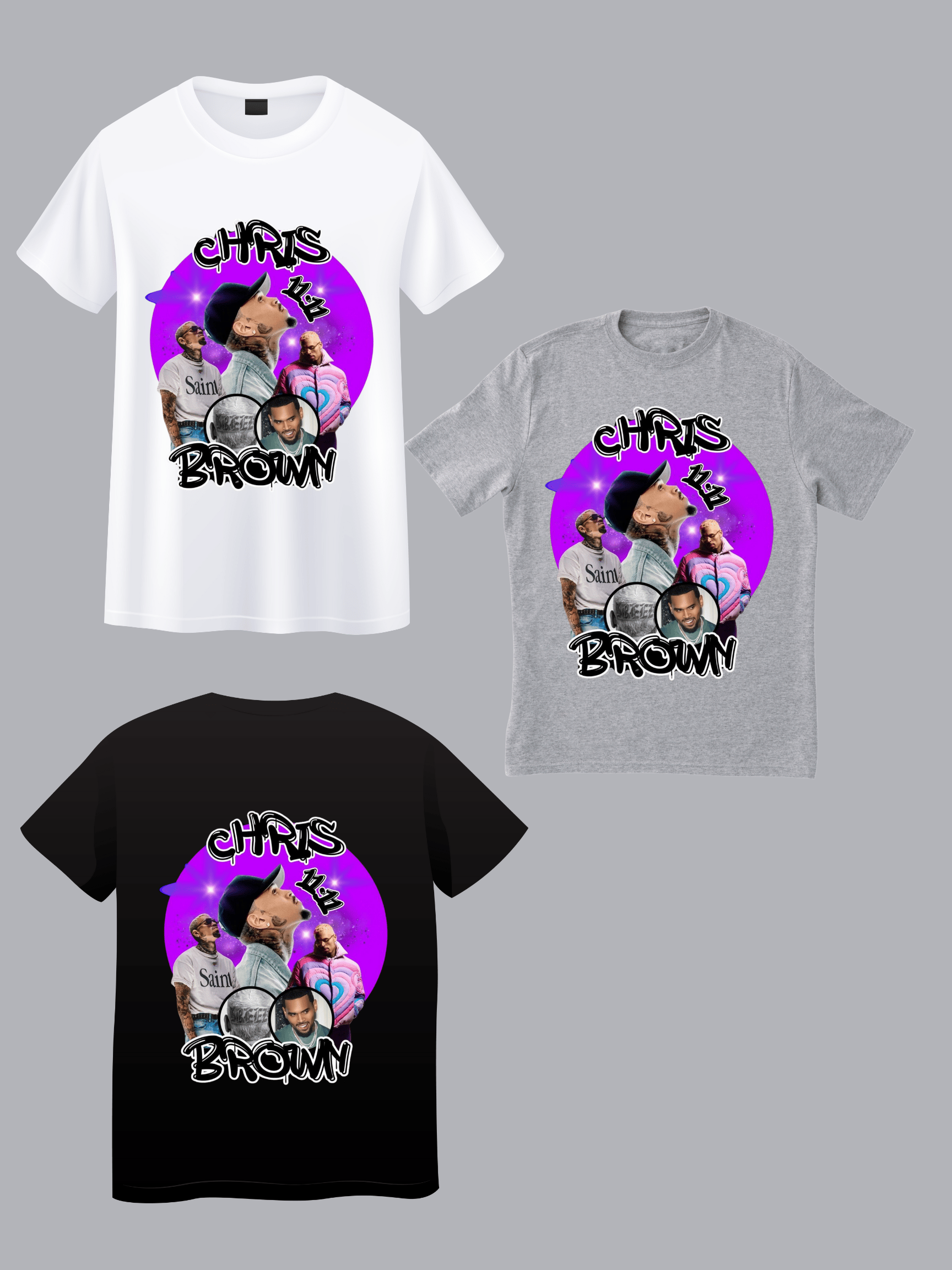 CHRIS BROWN DTF T-SHIRT - Payhip