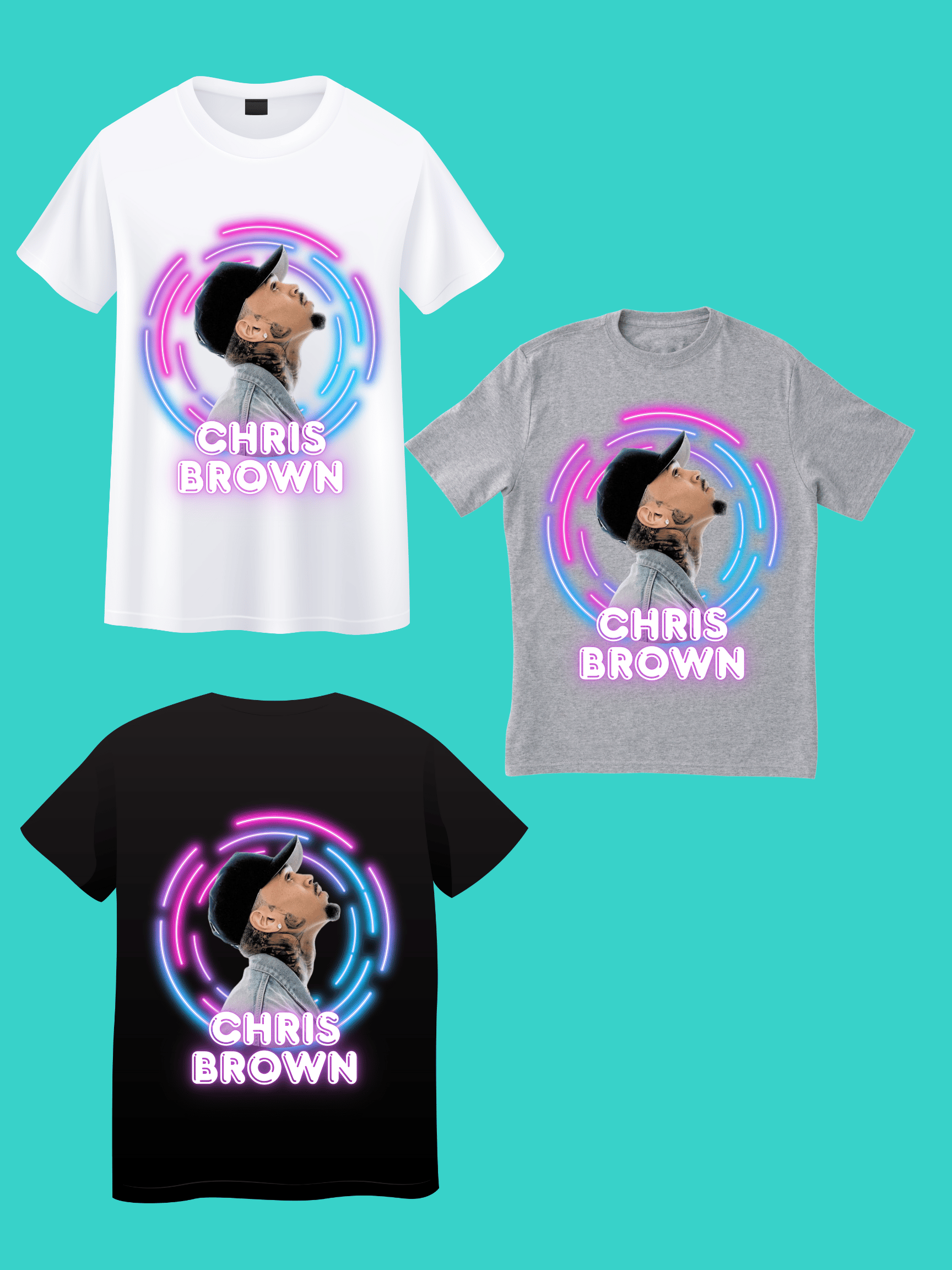 CHRIS BROWN DTF T-SHIRT - Payhip