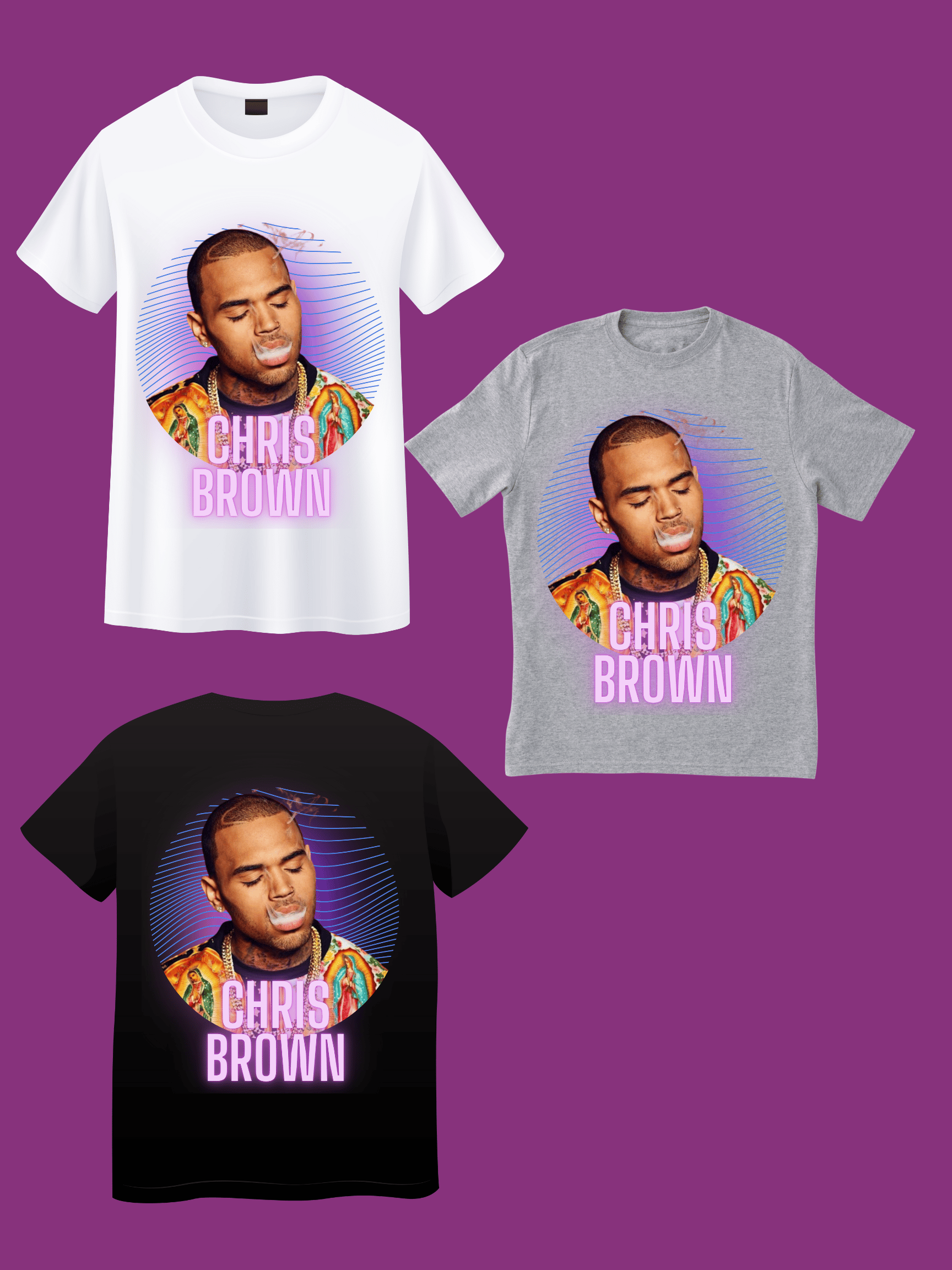 CHRIS BROWN DTF T-SHIRT - Payhip