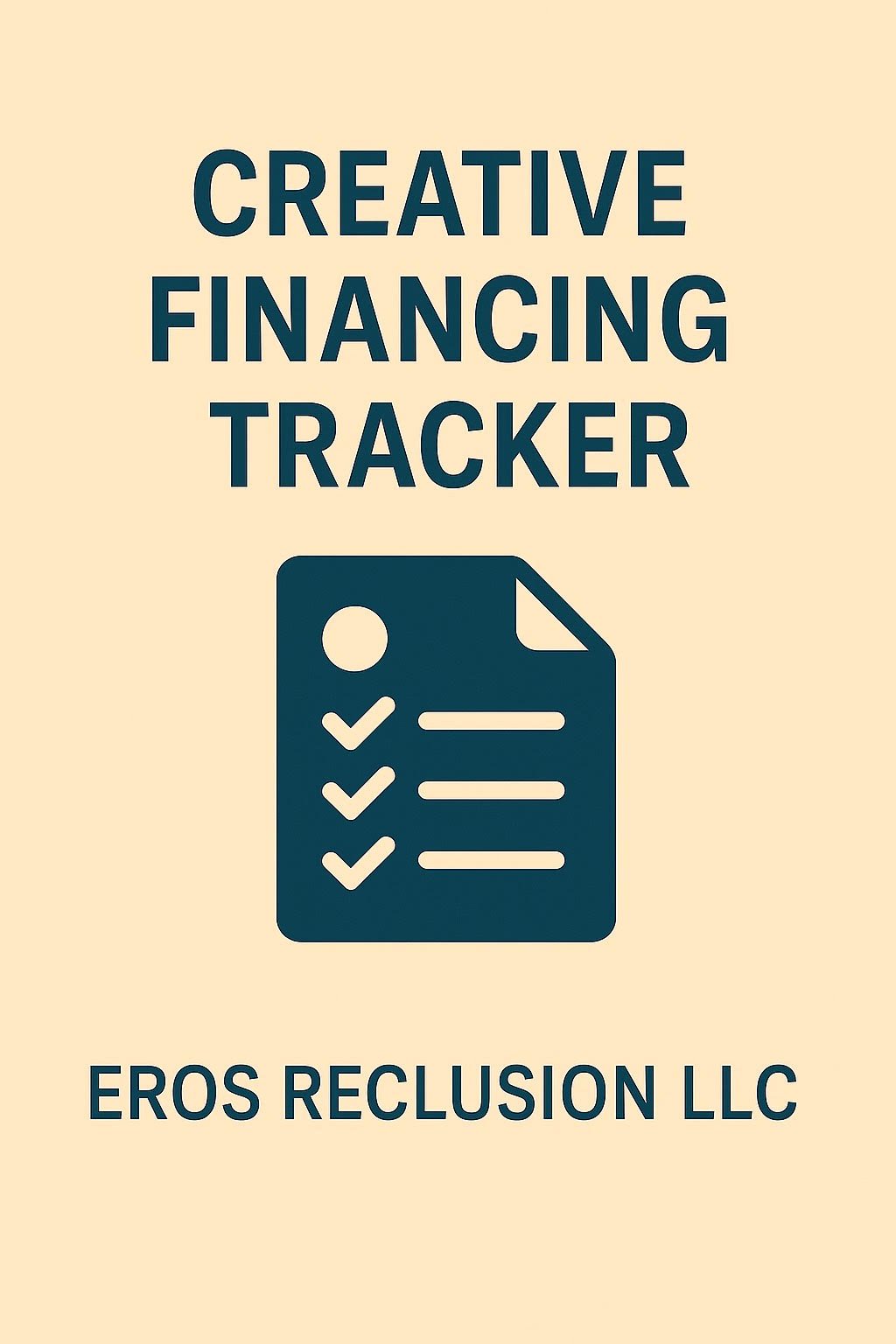 Creative financing tracker template to organize non-traditional real estate deals like seller financing, subject-to, and lease options.
