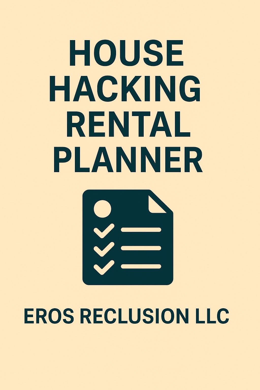 Downloadable house hacking rental planner to track rental income, expenses, and tenant details for shared real estate living spaces.
