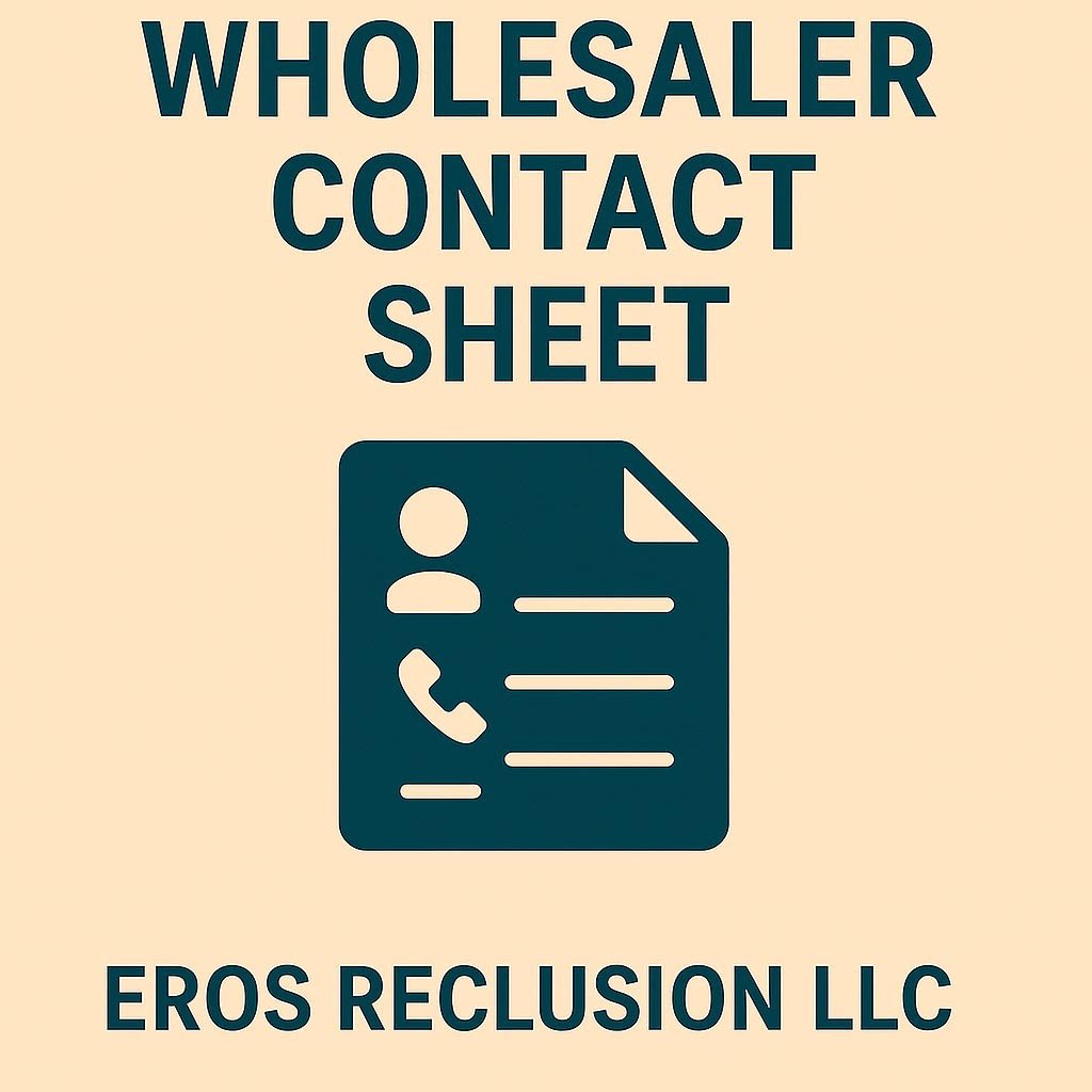 Downloadable wholesaler contact sheet to organize real estate leads, track outreach, and manage potential off-market property deals.