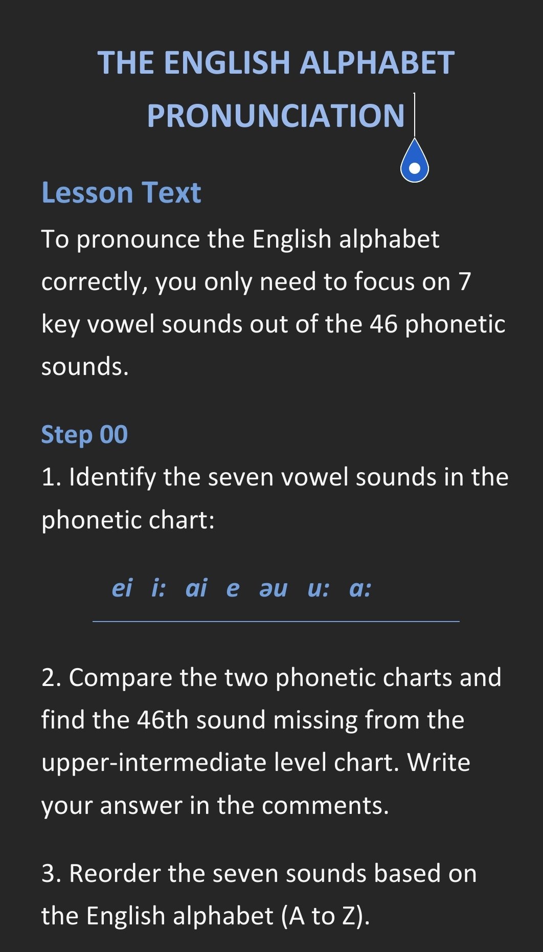 Focus on 7 key 🔑 sounds