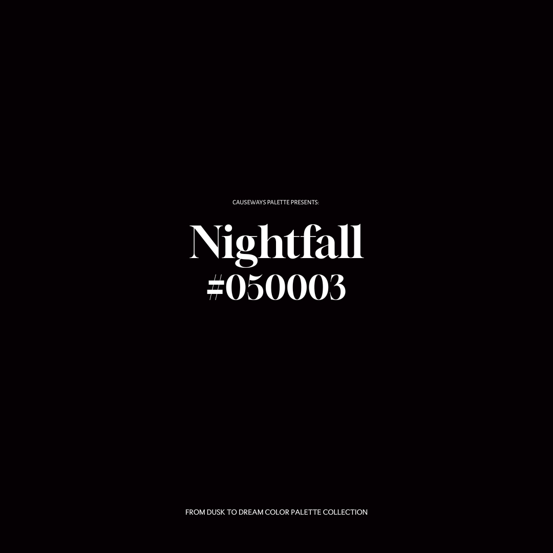 from dusk to dream color palette color nightfall with hex code