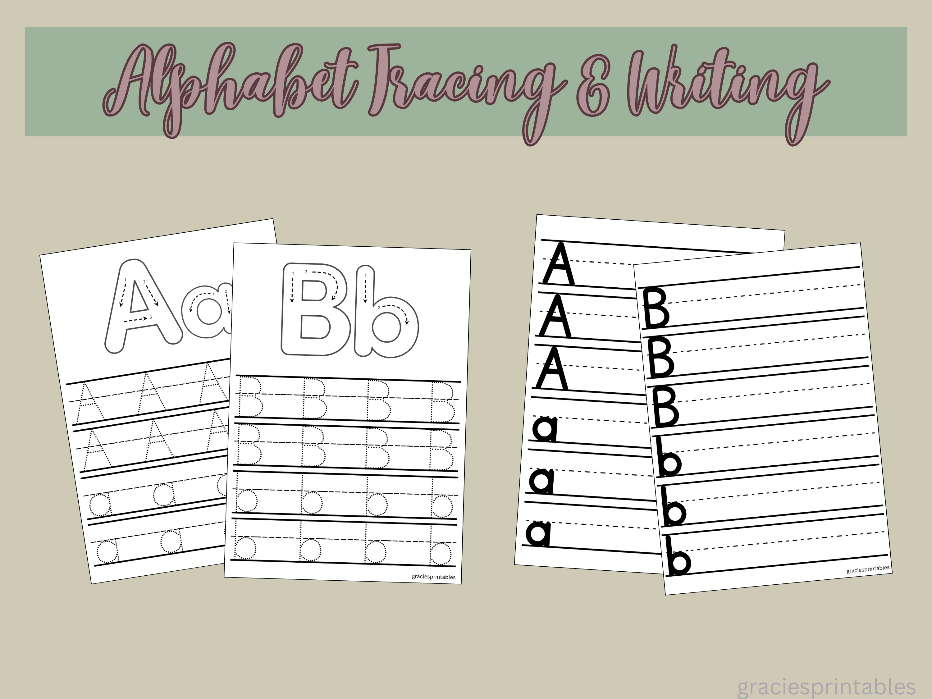 Alphabet Tracing Worksheets for Kids - Fun & Educational Learning ...