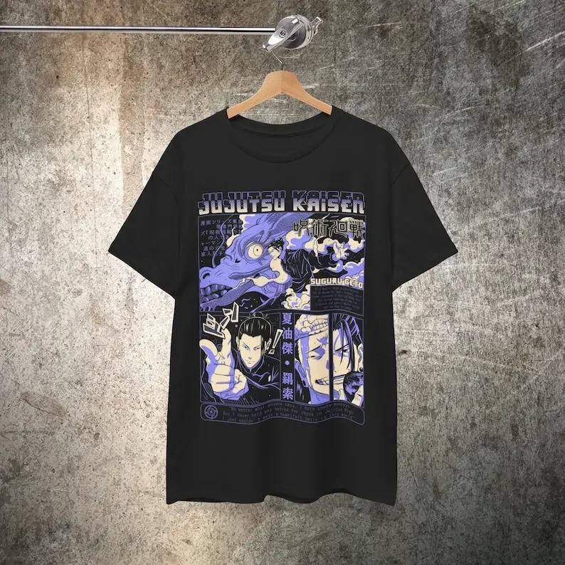 Suguru Geto T-shirt, Jujutsu Kaisen anime shirt, anime merch, Geto Suguru apparel, manga t-shirt, unisex anime t-shirt, anime streetwear, otaku clothing