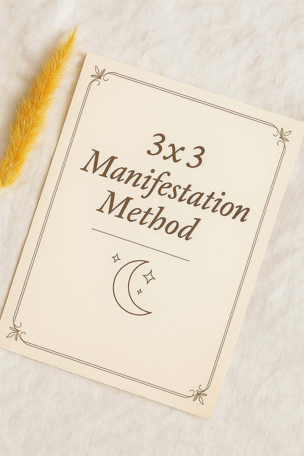 3x3 Manifestation Method Journal Bundle