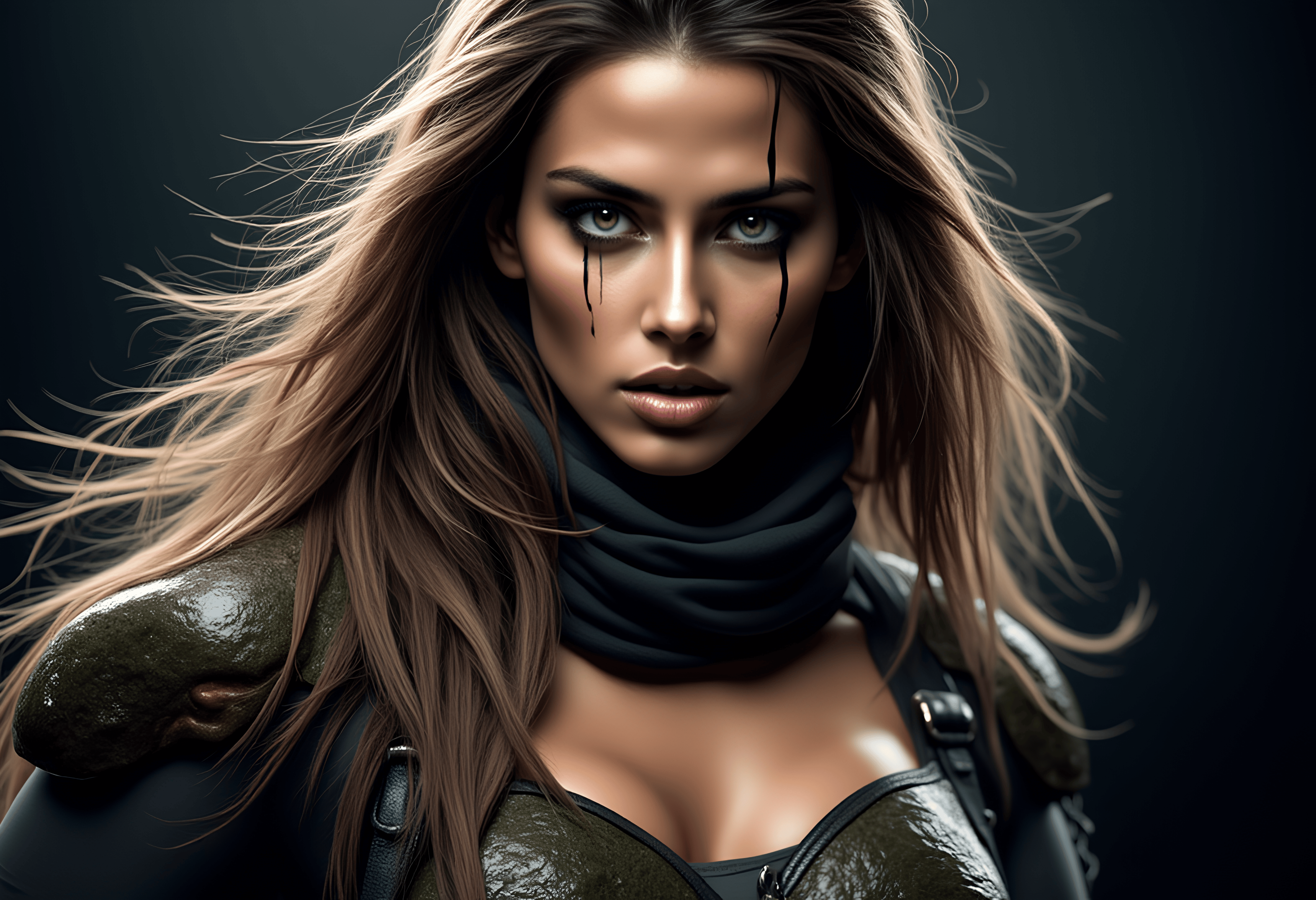 Colombian ninja women geared up for combat